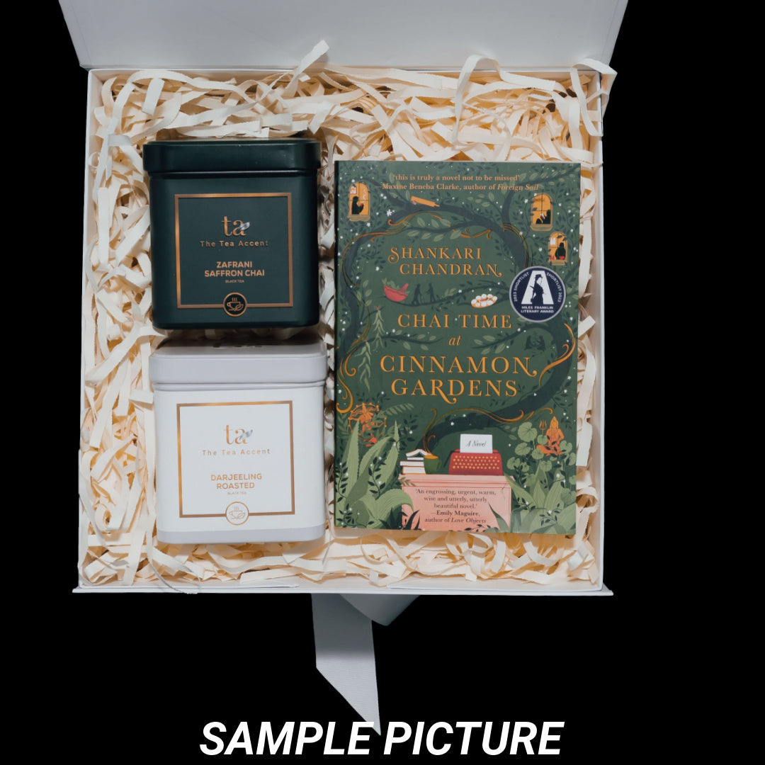 Booktopia Gift Box- Bestsellers Black & Green Teas and Restless Dolly Maunder