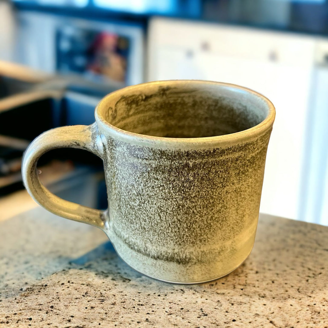 Handmade Green/Grey Mug - New!