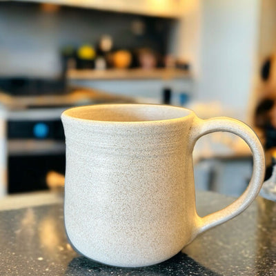 Handmade Off White Mug with Matt Finish - NEW!