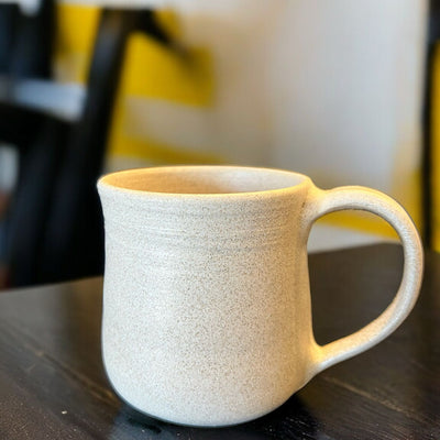Handmade Off White Mug with Matt Finish - NEW!