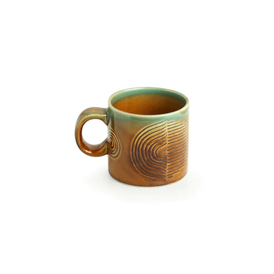 Hand-Engraved Ceramic Coffee & Tea Mug