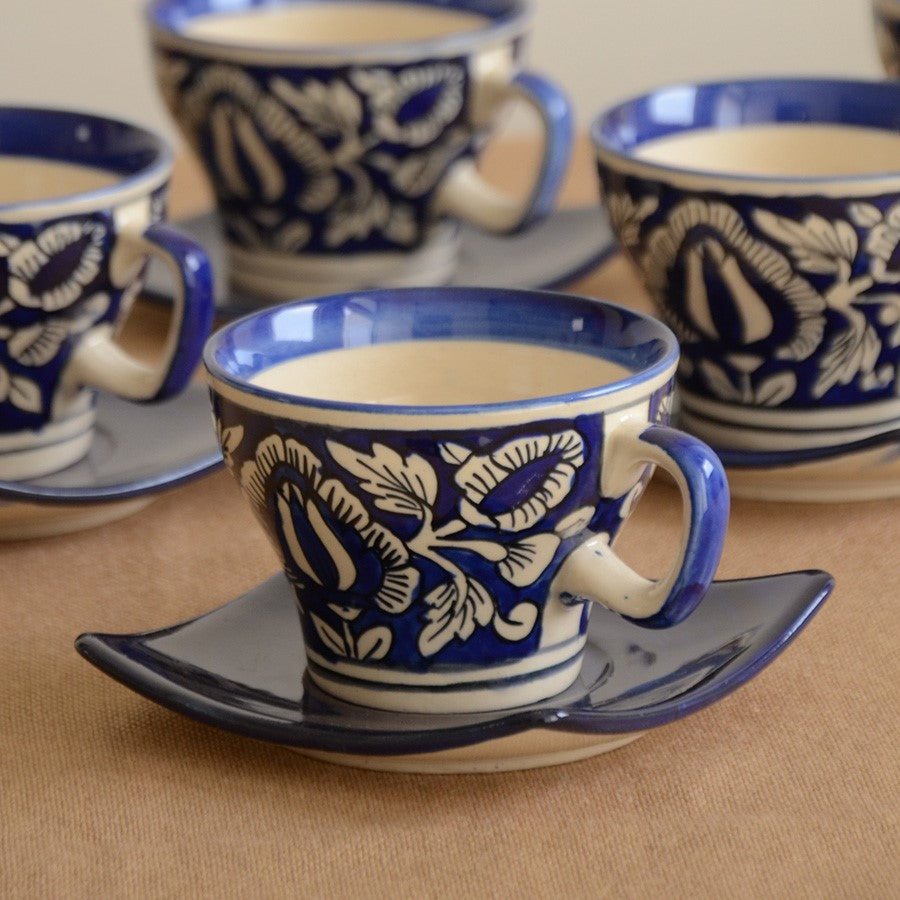 Mughal Hand painted 15pc Tea Set - Morrocan Design