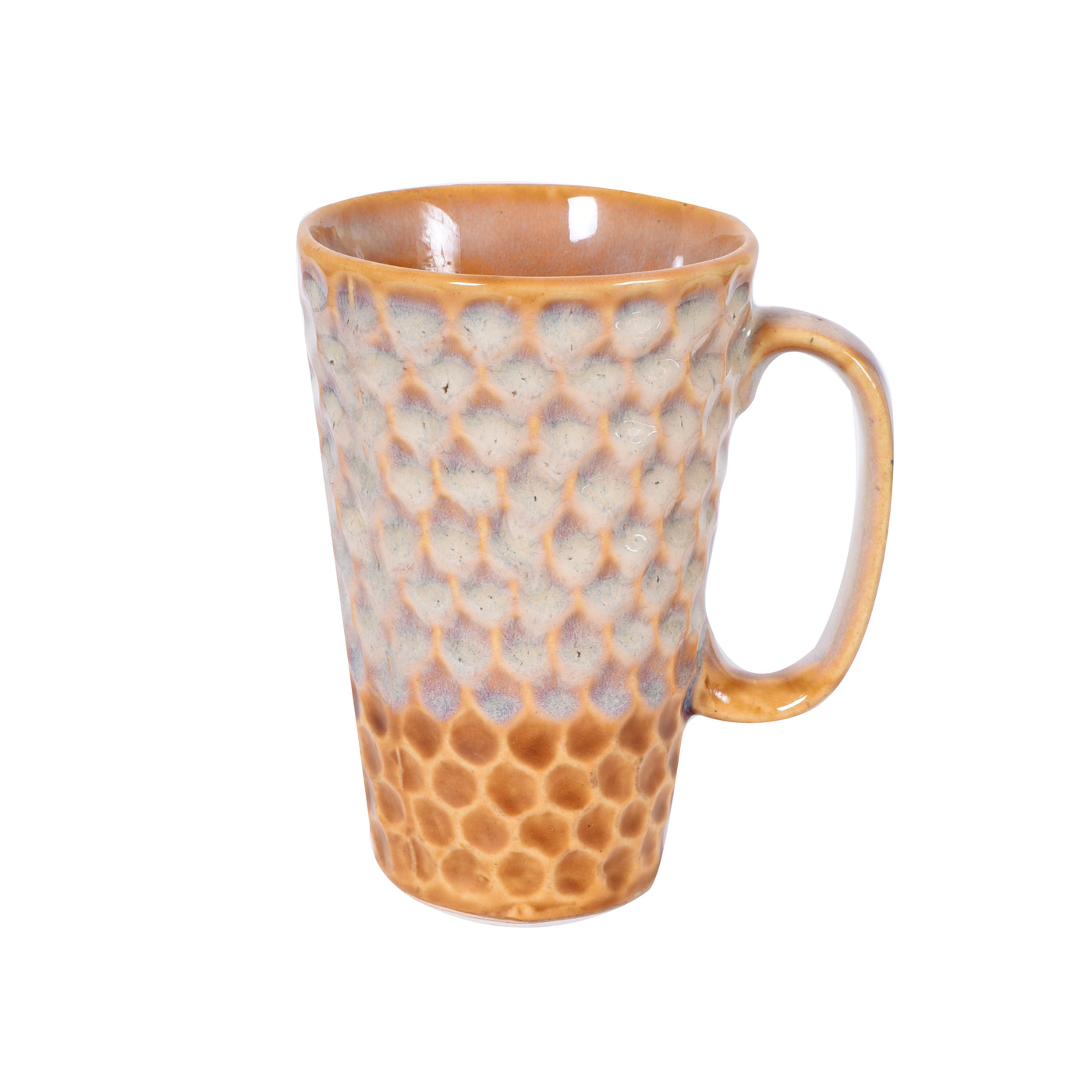 Ceramic Studio Mug - Honeycomb Double Shade