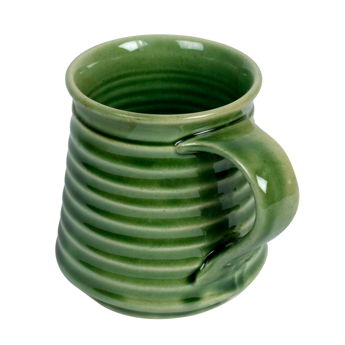 Studio Pottery Ceramic Mugs- Green