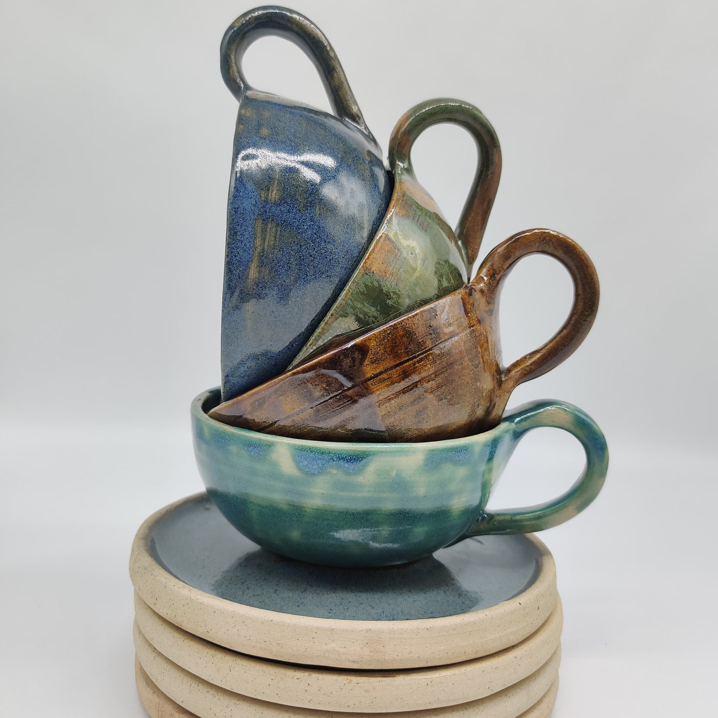 Artistry Collection- Round Mugs with Saucers