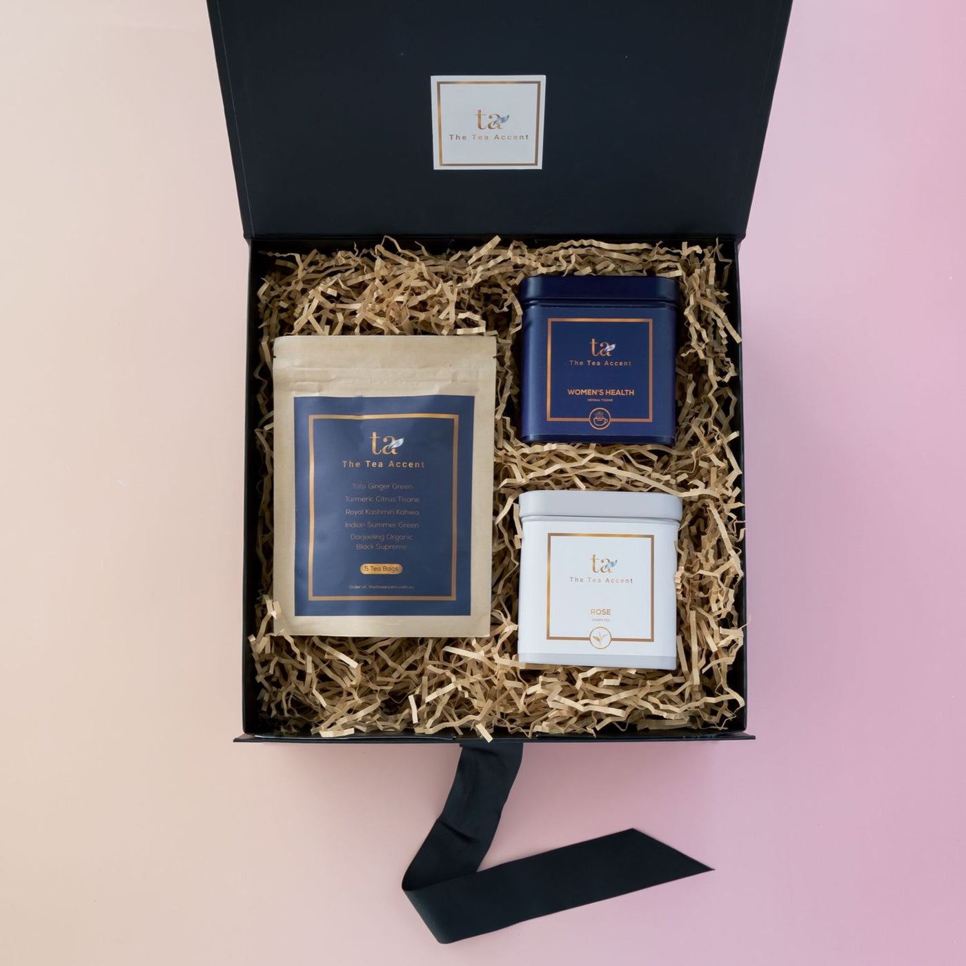Teas & Tasters Gift Box- Premium Green Tea Blends & a Bag of 5 Teas